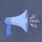 megaphone emoji for the public safety warning alert